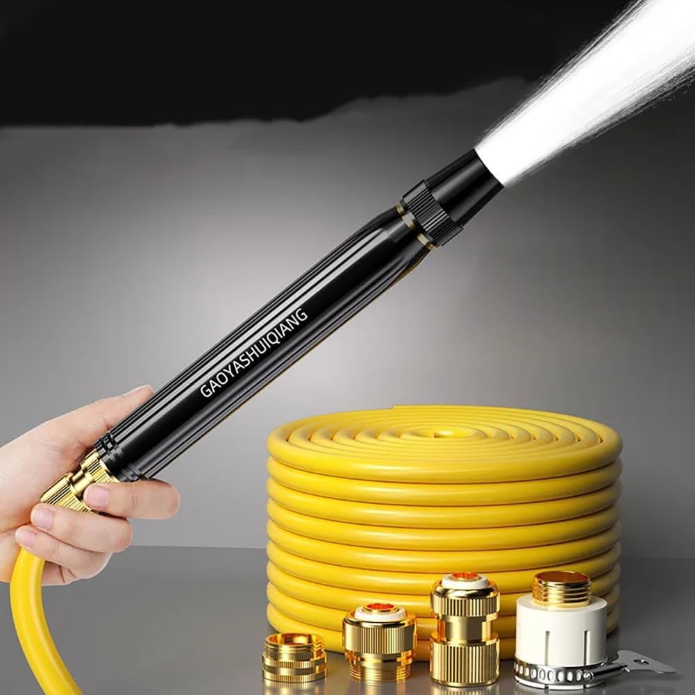 ⏰LAST DAY BUY 2 GET 1 FREE!!🔥Home high-pressure car wash water gun with booster nozzle and hose, a must-have for watering plants and vegetables, and car washing.👍💦